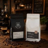 YOUYI Sac d'emballage pour café à fond plat avec valve, impression numérique personnalisée, qualité alimentaire, mat, 250g 500g