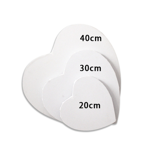 Peinture en forme de cœur d'artiste personnalisée, panneaux de <span class=keywords><strong>toile</strong></span> d'art mural, <span class=keywords><strong>toile</strong></span> de peinture étirée vierge - Product Image 4