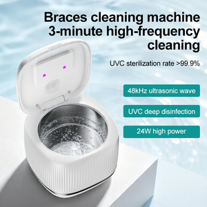 <span class=keywords><strong>Nettoyeur</strong></span> ultrasonique UV pour bijoux, montres, prothèses dentaires, aligneurs, gouttières et protège-dents - Product Image 1