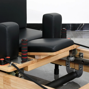 Portable Easy Move <strong>Folding</strong> Wood Wooden Reformer <strong>Pilates</strong> Machine with Box and Jump <strong>Board</strong> for Home Yoga Studio - Product Image 6