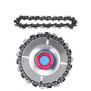 Disque de coupe à 22 dents avec chaîne 22T pour meuleuse d'angle de type 100, jeu de lames de scie pour le travail du bois, arbre de 16 mm - Product Image 4