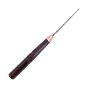 Punzón de cuero con mango recto ZA-01, herramienta de perforación de cuero con mango de madera para manualidades de calzado DIY - Product Image 2