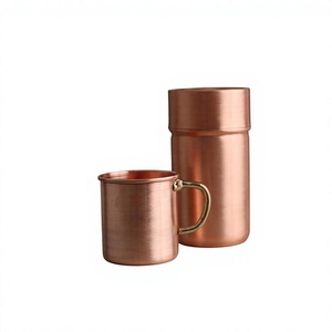 แก้วน้ำทองแดงธรรมชาติรักษ์โลก สำหรับเดินทาง ใส่ชา กาแฟ น้ำ ใช้ได้กับโลโก้ตามสั่ง เก็บอุณหภูมิได้ 6-12 ชั่วโมง ใช้กับเครื่องล้างจานและไมโครเวฟได้ ปลอดภัยสำหรับอาหาร - Product Image 5