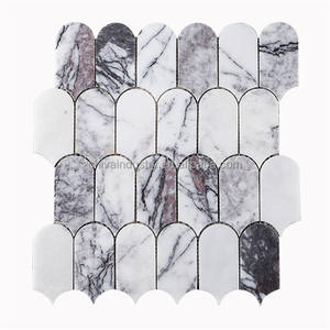Nouvelle conception de marbre <span class=keywords><strong>blanc</strong></span> Bianco Lilac de Turquie pour mosaïque artistique, carrelage mural, dalle de sol, plan de travail, escalier - Product Image 1