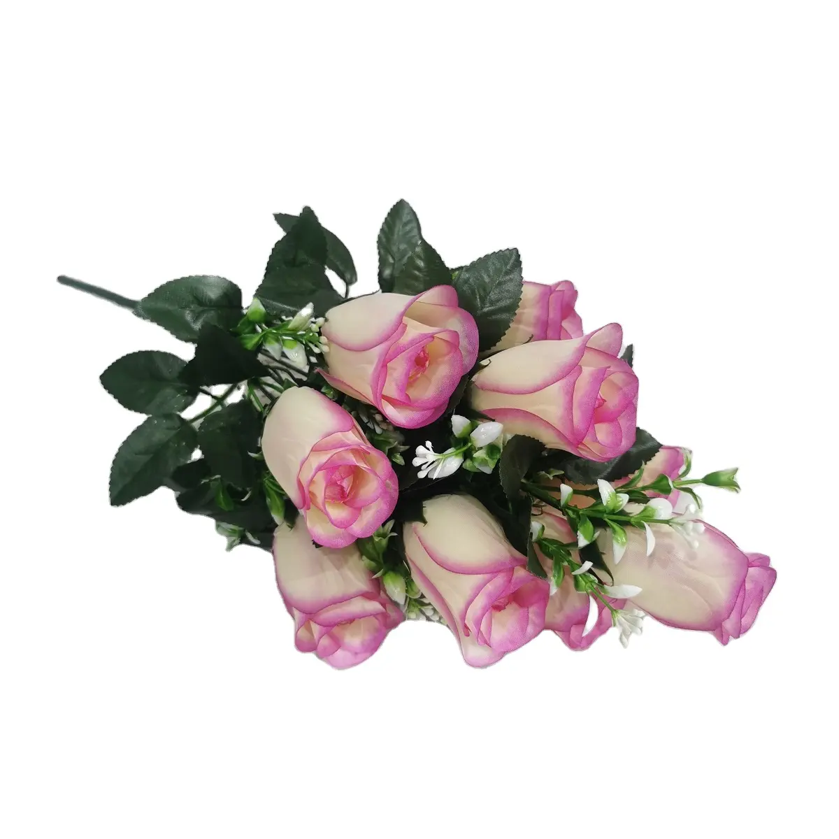 Personalizzato 53CM lunghezza 10 teste Bouquet di Rose di seta Rose Bush multicolore per decorazioni Home Table Party Bouquet arrangiamenti