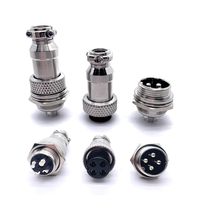 Soulin GX16 Metal Aviat Connect Plug Diverses spécifications Connecteur d'aviation 4 P Forme de prise en laiton Mâle Femelle Alimentation 3/4 broches
