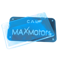 Bouclier de couverture de plaque d'immatriculation floue support de plaque d'immatriculation réfléchissant en plastique acrylique