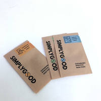 Tablette de nettoyage biodégradable en papier kraft imprimé personnalisé sac d'emballage Sachet scellé à trois côtés