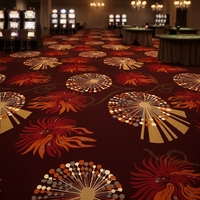 Tapis tissé Axminster commercial WtW antidérapant et ignifuge pour projets d'hôtels, de casinos et de cinémas