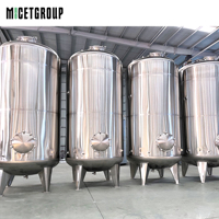 Réservoir de stockage industriel en acier inoxydable de 12 000 L, équipement de stockage de produits chimiques, réservoir de fermentation pour eau et vin, réservoir de stockage d'huile SS316 pour liquides