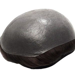 Rambut Palsu Pria <span class=keywords><strong>New</strong></span> Times Hair 0.03 Ultra Tipis Kulit PU Garis Rambut Depan Alami Sistem Tambahan Rambut Manusia - Product Image 2