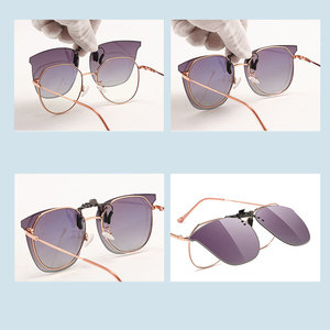 แว่นกันแดดแบบหนีบโพลาไรซ์ YIHANG รุ่นใหม่ปี 2025 แฟชั่นสำหรับผู้หญิงและผู้ชาย ป้องกันรังสียูวี 400 พร้อมเลนส์มองกลางคืน - Product Image 4