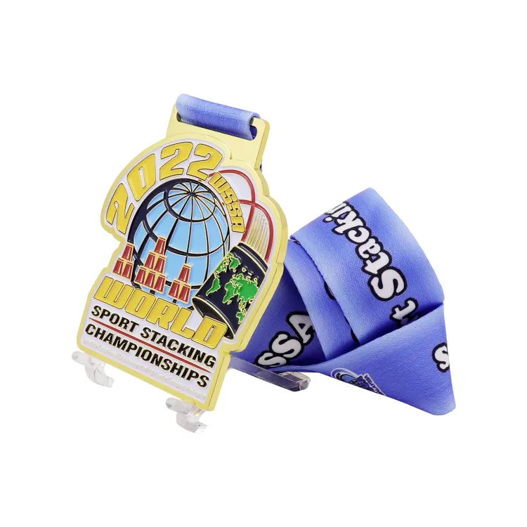 Médaille commémorative de carnaval en émail dur en laiton Antique 3D vierge sur mesure
