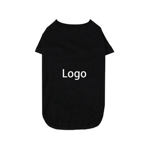 Camiseta de Algodón de Color Sólido con Logotipo Personalizado para Perro, Chaleco Transpirable y Suave para Mascotas, Ropa para Mascotas - Product Image 4