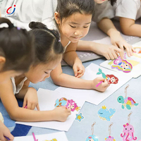 Kits de Peinture Diamant 5D DIY Mini pour Filles, Autocollants Faits Main, Créatifs, Mode Princesse, Art pour Enfants, Vente en Gros, par Chengji Toy Crafts