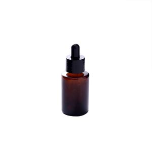 Wholesale 30ml Skincare <b>Glass</b> <b>Bottle</b> With <b>Dropper</b> Pipette Flat Shoulder Amber Thick Hair Oil Serum <b>Glass</b> <b>Dropper</b> <b>Bottle</b> - Product Image 4