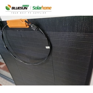Bluesun Fácil instalación Alta Calidad <span class=keywords><strong>entrega</strong></span> rápida 100W 110W panel solar <span class=keywords><strong>flexible</strong></span> con célula solar delgada - Product Image 1