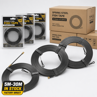 Tire-fil plat en acier à ressort de 5M-30M, 3.2x0.5mm, pour câbles et conduites, vente en gros, directement de l'usine
