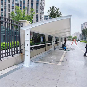 Nouvelle conception auvent de voiture solaire en aluminium à structure tendue pour abri de stationnement - Product Image 3