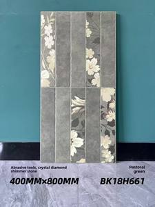 Carrelage mural en céramique et porcelaine <span class=keywords><strong>de</strong></span> style campagnard vert français 400*800, carrelage en porcelaine durable et antidérapant pour sol - Product Image 2