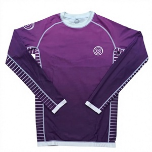 <b>Dragon</b> AZ BJJ Rash Guard-Long Sleeve Compression Top Minimalist Retro Design Breathable Quick Dry 240g Polyester/Cotton Fabric - Product Image 1
