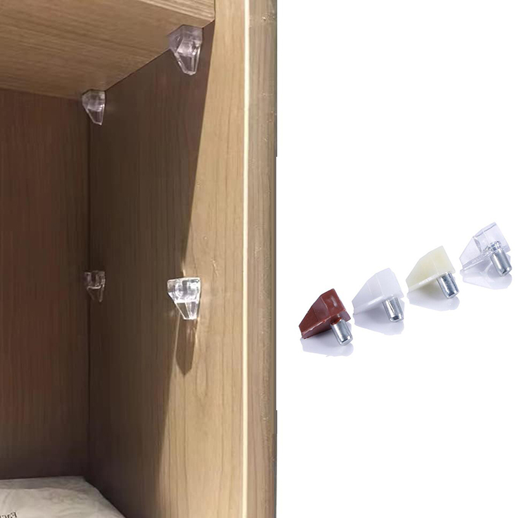 Uxcell 8mm X 23mm Shelf Support Pins - 8 Pcs Metal Furniture Pegs For Cupboards