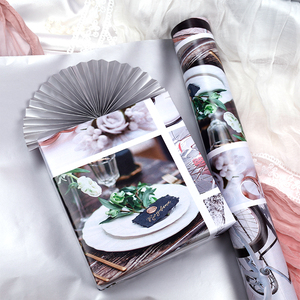 New Valentine Disposable Coated Silicone Double-Sided Printed Gift <b>Wrapping</b> <b>Paper</b> <b>Roll</b> 43x300cm - Product Image 4