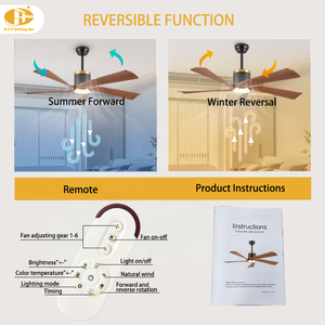 Nhà Máy Giá wahson 65-inch LED quạt trần với điều khiển từ xa Kim Loại Lớn Quạt điện cho hộ gia đình sử dụng - Product Image 5
