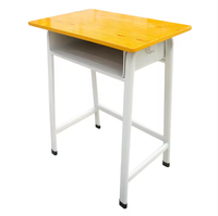 Ensembles de bureau et de chaise pour étudiants durables et à hauteur fixe : Mobilier scolaire fiable conçu pour les étudiants