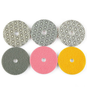 PEXMIENTAS pierre marbre granit sol en béton résine Flexible humide sec 3 étapes diamant sol tampons de polissage outils de polissage - Product Image 1