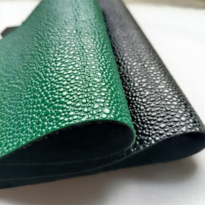 Inci desen kabartmalı Stingray balık cilt tahıl yapay PVC deri rulo çanta süslemeleri için - Product Image 5