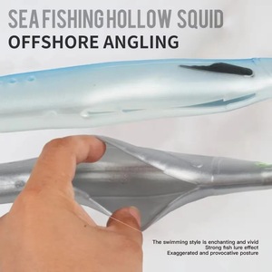 Señuelo blando de PVC al por mayor, cebo grande para pesca en el mar, uso en embarcaciones sin anzuelos, para atacar al caballa <span class=keywords><strong>española</strong></span> en aguas profundas. - Product Image 5