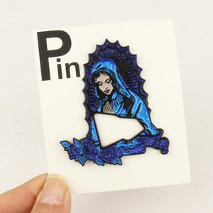 Metal Brooch Badge Lapel Pin Saintess Enamel Pin Hat Brim Clip Custom Mexico Cowboy Hat Pins <strong>San</strong> <strong>Judas</strong> - Product Image 4