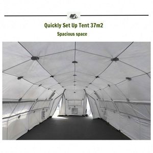 Hot-sale Portable Large PVC Steel <b>Frame</b> Single Layer Drash <b>Tent</b> for 20 Person Disaster Relief Waterproof Emergency Shelter - Product Image 4