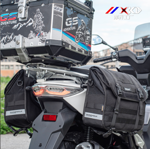 XKD haute capacité moto Touring sac <span class=keywords><strong>de</strong></span> <span class=keywords><strong>selle</strong></span> noir étanche moto <span class=keywords><strong>bagage</strong></span> sac meilleurs moto sacoches - Product Image 6