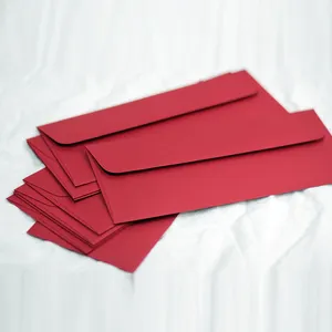 Chinesischer Neujahrs-Rot umschlag C3/C4/C5/C6 Business Custom Envelope MOQ 100 mit glänzender matter Laminierung