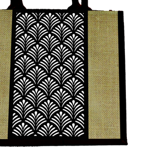 Bolsa de Yute Ecológica, Personalizada, Reutilizable y Moderna para Damas, con Asa de Algodón Suave - Product Image 2