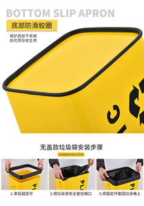 Bán Buôn Tùy Chỉnh Kim Loại Trẻ Em Đồ Chơi Lưu Trữ Container Đứng Sắt Lưu Trữ Hộp Mà Không Cần Nắp Chất Thải Thùng Đứng Lưu Trữ Xô - Product Image 4