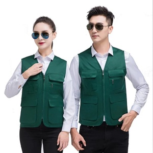 Gilet de sécurité haute visibilité personnalisé unisexe avec logo, en polyester, imperméable, pour la randonnée en plein air, vente en gros - Product Image 2
