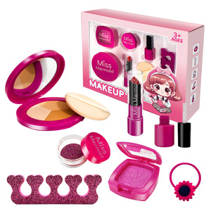 Dropshipping Shopfiy Ensemble de maquillage en plastique non toxique pour filles et enfants, kit de jouets de simulation cosmétique pour enfants, - Product Image 3