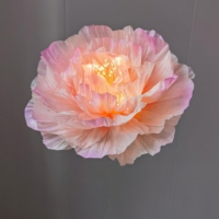Bunga Peony Buatan dari Katun Raksasa Buatan Tangan untuk Dekorasi Latar Belakang Pesta Pernikahan