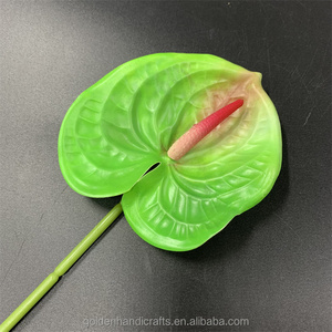 Real Touch PU Anthurium Fleurs artificielles décoratives à fleur unique pour l'obtention du diplôme d'Halloween en toute <span class=keywords><strong>occasion</strong></span> - Product Image 3