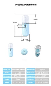 Yipin <span class=keywords><strong>2023</strong></span> recién llegados juegos de regalo personales Mini Usb portátil cuidado de la piel Nano Mister Spray belleza Nano rociador de niebla Facial <span class=keywords><strong>rosa</strong></span> - Product Image 6