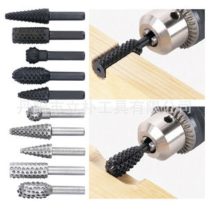 Juego de limas rotativas para carpintería, herramienta de 5 piezas con cabezal de metal para amolado, accesorio para amoladora eléctrica DIY - Product Image 2