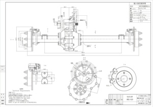 Elektrikli golf araba için elektrikli arka köprü aks motor transaxle EM fren PCD4 ile golf arabası hidrolik disk fren kaldırdı * 101.6 - Product Image 2