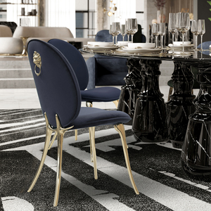 Silla Moderna de Latón Inspirada en la Estética Vibrante <span class=keywords><strong>del</strong></span> <span class=keywords><strong>Circo</strong></span>, Acabado Pulido para Uso en Restaurantes, Apartamentos y Bares Domésticos - Product Image 1