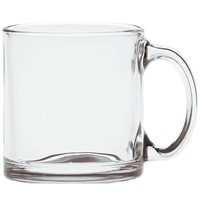 Écologique 13 oz. Mug à café en verre transparent - Gravé
