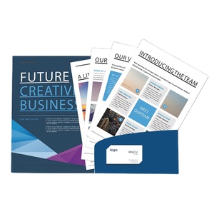 Custom Logo Eco-friendly Paper Business Presentation & Profile Manila <b>File</b> <b>Folder</b> with Full Color Printing - Product Image 1