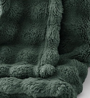 Fabrikpreis Kunstfell-Decke Kaninchenfell-Optik Superwarm für Sofa und Bett Kleine Fleece-Wurfdecken
