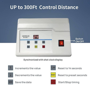 <span class=keywords><strong>Tabellone</strong></span> Segnapunti LED Modello 18M <span class=keywords><strong>D</strong></span> HB Controllato via RF con Timer a Doppia Righe 24s, Display Punteggio per Impianti Sportivi Interni ed Esterni - Product Image 5